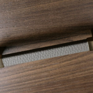 faux Leather Wrapped Modern Handle